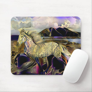 Art Deco Icelandic Horse Mouse Mat