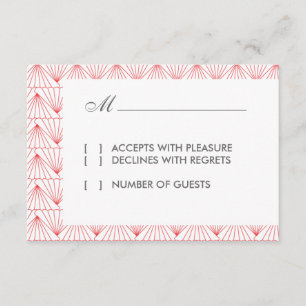 Art Deco II Modern RSVP Card