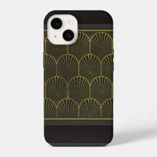 Art Deco In Gold And Black iPhone 14 Case