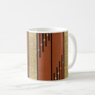 Art Deco In Gold And Tan Coffee Mug