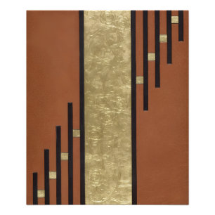 Art Deco In Gold And Tan Photo Print
