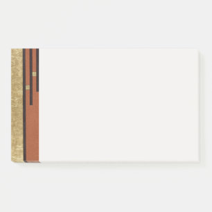 Art Deco In Gold And Tan Post-it Notes