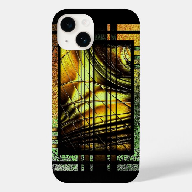 Art Deco In Green And Gold  Case-Mate iPhone Case (Back)