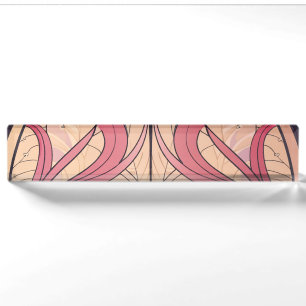 Art Deco In Pink And Beige  Nameplate