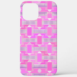 Art Deco industrial chic - pink, mauve iPhone 12 Pro Max Case