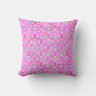 Art Deco industrial chic - pink, mauve Cushion
