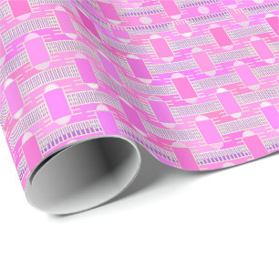 Art Deco industrial chic - pink, mauve Wrapping Paper