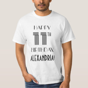 Art Deco Inspired Look 11th Birthday Party Shirt
