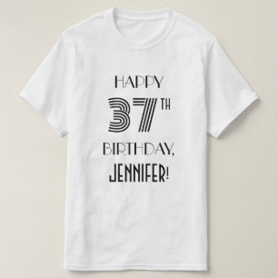 Art Deco Inspired Look 37th Birthday Party Shirt