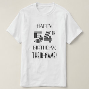 Art Deco Inspired Look 54th Birthday Party Shirt