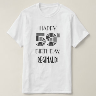 Art Deco Inspired Look 59th Birthday Party Shirt