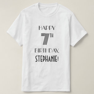 Art Deco Inspired Look 7th Birthday Party Shirt