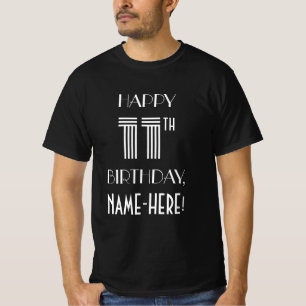Art Deco Inspired Style 11th Birthday Party Shirt