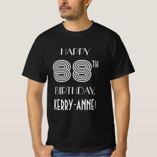 Art Deco Inspired Style 88th Birthday Party Shirt