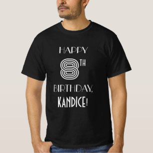 Art Deco Inspired Style 8th Birthday Party Shirt