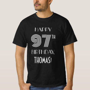Art Deco Inspired Style 97th Birthday Party Shirt