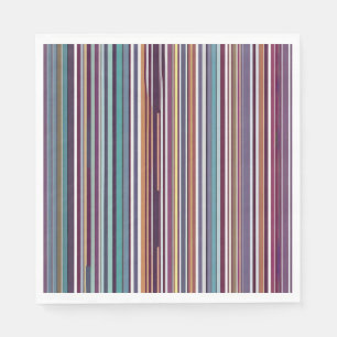 Art Deco Inspired Vertical Stripe Pattern Napkin