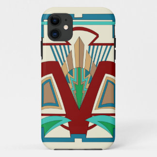 Art Deco iPhone 11 and up Case (Pale Yellow)