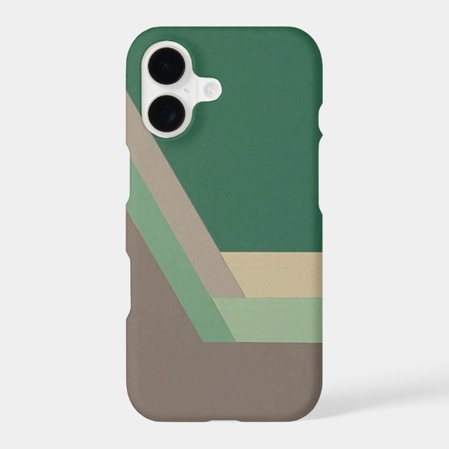 ART DECO iPhone 11 case (mint/grey) (Back)