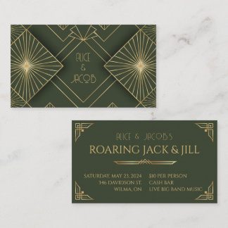 Art Deco Jack and Jill Stag and Doe Swing Tickets