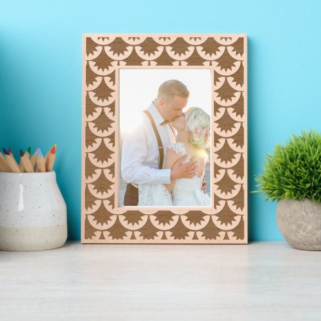 Art Deco Japanese Koi Fish Scales Pattern Etched Frames (Creator Uploaded)