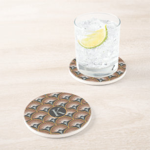 Art Deco Jazz Age Sunset Jukebox Coaster