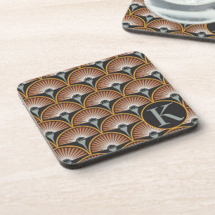 Art Deco Jazz Age Sunset Jukebox Coaster