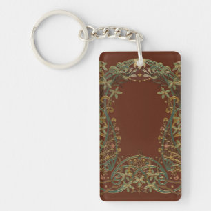 art deco key ring