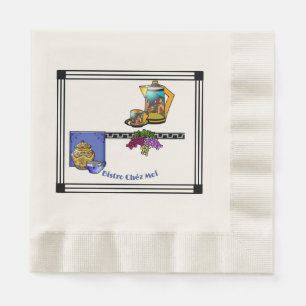 Art Deco Kitchen Bistro Personalised Napkin