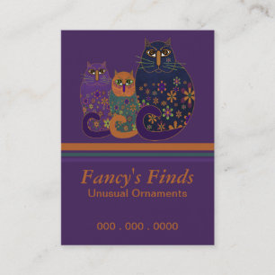 Art Deco Kitties Business Card