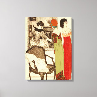 Art Deco ~ Ladies and the Painting Canvas Print
