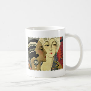 Art Deco Ladies Coffee Mug