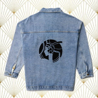 Art Deco Lady Denim Jacket