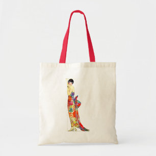 Art Deco Lady in formal Gown Tote Bag