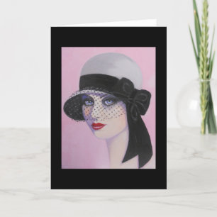 Art Deco, Lady of Elegance, note card