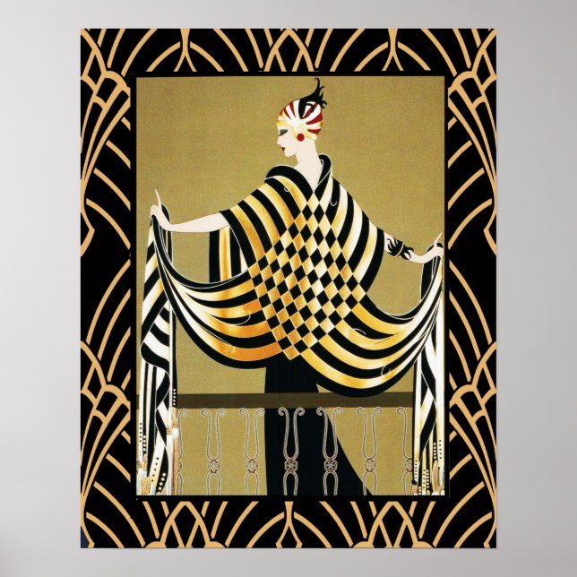 Art Deco Lady Poster (Front)