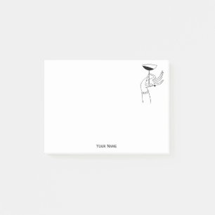 Art Deco Lady’s Hand Holding Champagne Glass Post-it Notes
