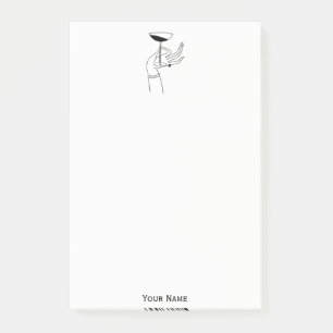 Art Deco Lady’s Hand Holding Champagne Glass Post-it Notes