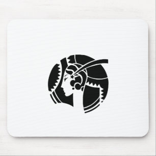 Art Deco Lady Silhouette Geometric Vintage Mouse Mat