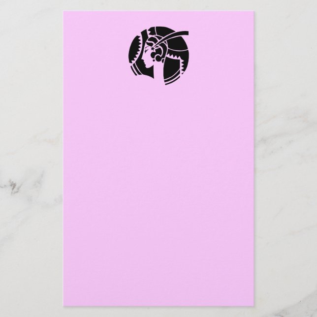 Art Deco Lady Stationery (Front)