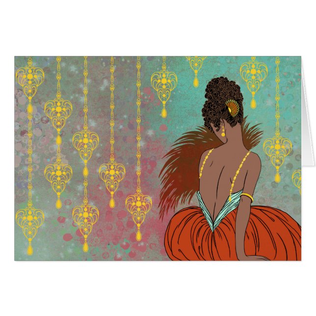 Art Deco Lady with Jewels - BIANCA: Vintage Summer (Front Horizontal)