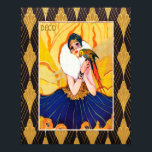 Art Deco Lady with Parrot Poster<br><div class="desc">If you choose to download, Your local Walgreen store makes board posters of your download into different sizes and in various textures at a very good price. Sometimes with a discount. A tip from my US friend. For UK see "Digital Printing" online. I have used this vintage image of an...</div>