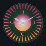 Art Deco Large Clock<br><div class="desc">Great clock design. You will love it like others. Be free to use this design for other product you like or to customise and add your text. Follow me for more. Thank you. Have a nice day.</div>