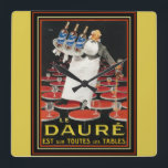 Art Deco Le Daure Ad Wall Clock<br><div class="desc">Quality Wall Clock With Vintage,  Art Deco,  Le Daure Advertisement</div>