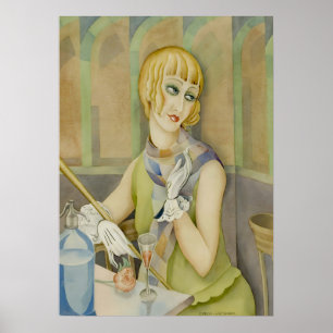 Art Deco - Lili Elbe Portrait by Gerda Wegener Poster
