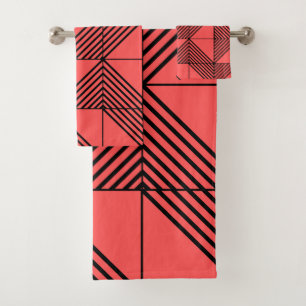 Art Deco Lines  Bath Towel Set