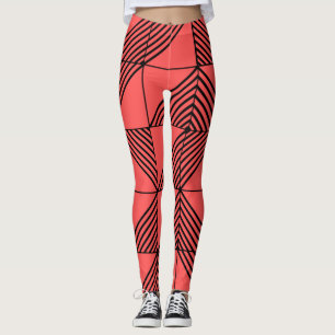 Art Deco Lines Leggings