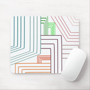 Art Deco Lines Mouse Mat