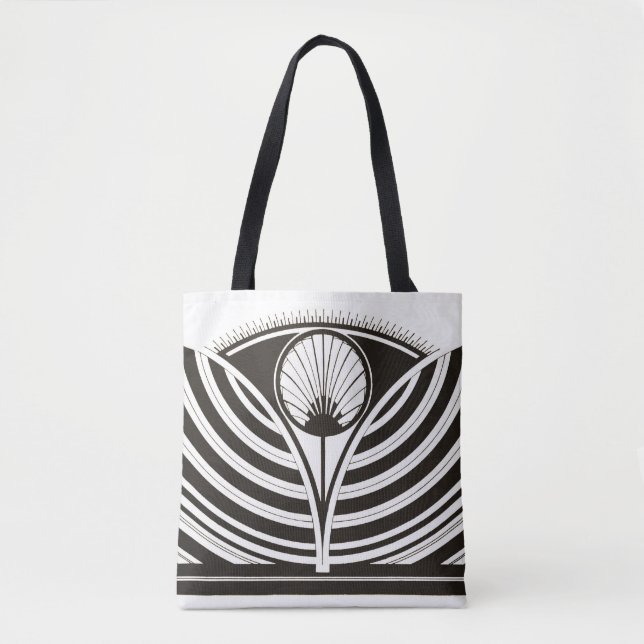 Art Deco Lines Tote Bag (Front)