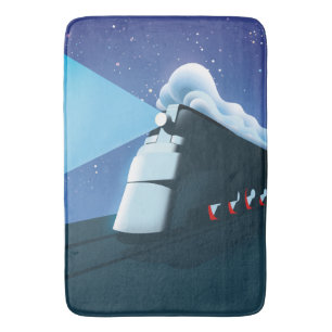 Art Deco Locomotive Bath Mat